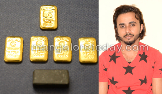 Gold smuggling in rectum of passenger in Mangalore